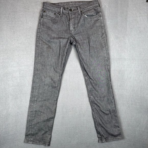 Levis 511 Jeans Men’s Size 32x32 Black Slim Fit Stretch Goth Grunge Black Label - Picture 2 of 10